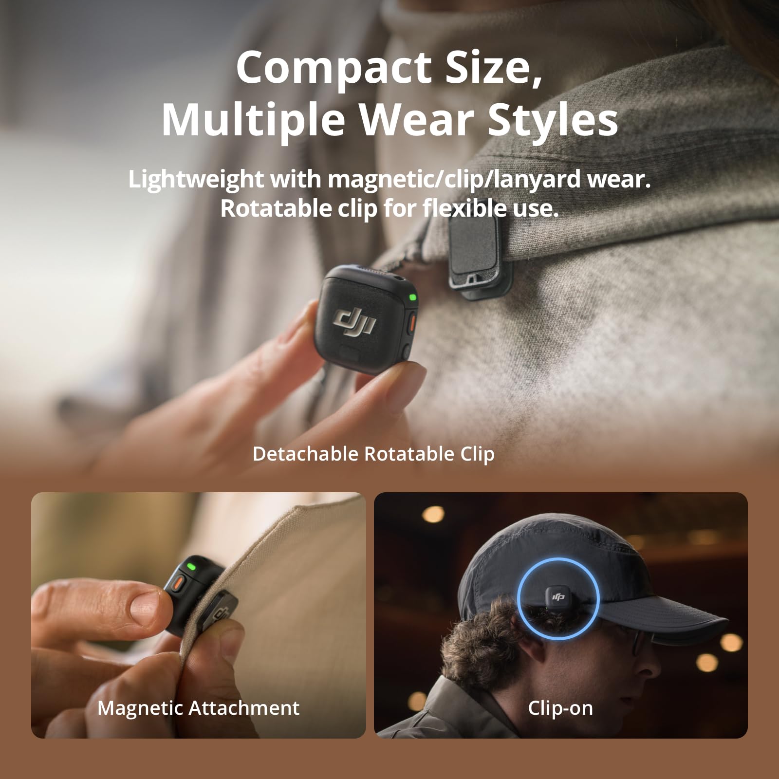 Amazon.com: DJI Mic 3 (1 TX + 1 RX), Wireless Lavalier Mic for